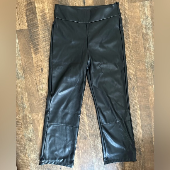 Steve Madden Pants - Steve Madden Straight Leg Leather Pants - Size Small